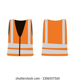 Worker Construction Vest. Vector Illustration.