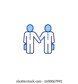 worker creative icon. From Business People icons collection. Isolated worker sign on white background