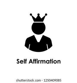 Worker, Crown, Self Affirmation Icon. One Of The Business Collection Icons For Websites, Web Design, Mobile App