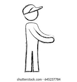worker deliver silhouette