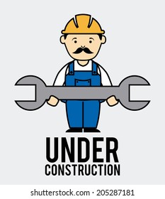 worker design over white background vector illustration