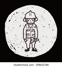 worker doodle