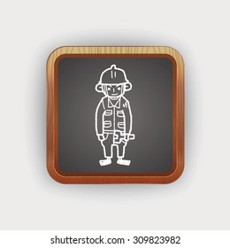 worker doodle