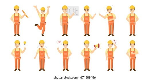 Worker emoji set.