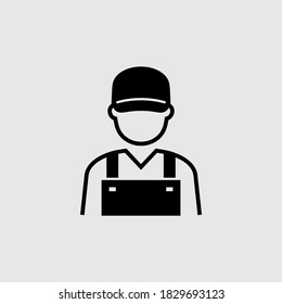 Worker Engineer Technician Mechanic Avatar Vector Icon