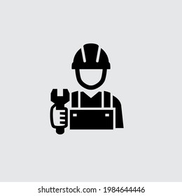 Worker Engineer Technician Mechanic Avatar Vector Icon