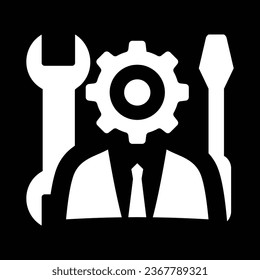 Worker Engineer Technician Mechanic Avatar Vector Icon