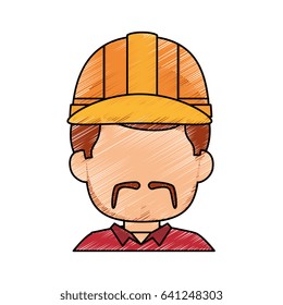 Worker faceless profile