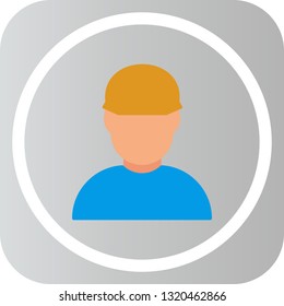 Worker Flat Icon