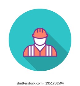 Worker Flat Icon