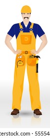worker at full height