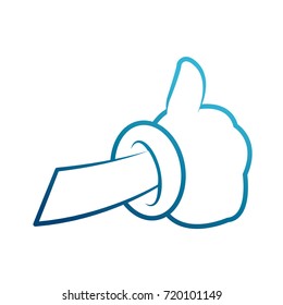Worker glove cartoon