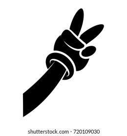 Worker glove cartoon