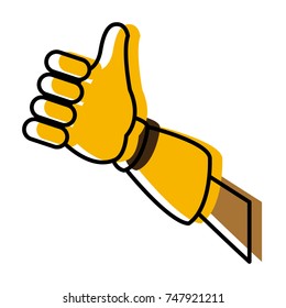 Worker glove isolated