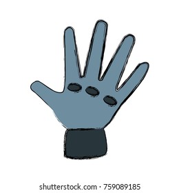 Worker glove isolated icon vector illustration graphic design