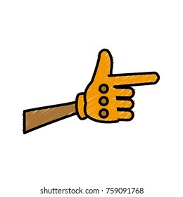 Worker glove isolated icon vector illustration graphic design