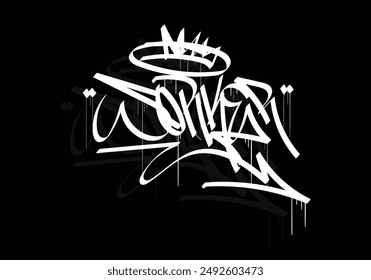WORKER graffiti tag style design