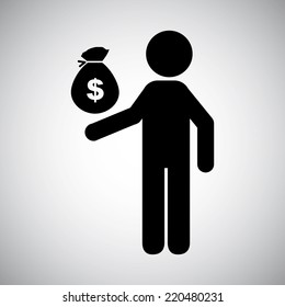 worker graphic design , vector illustration