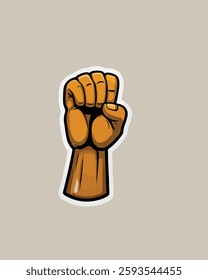 WORKER HAND TRUMP HAND VICTOR  sticker