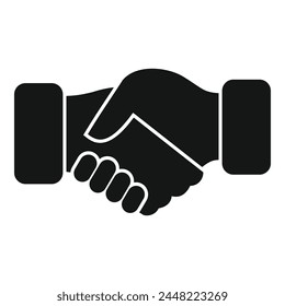 Worker handshake icon simple vector. Business coping skills. Tension learning