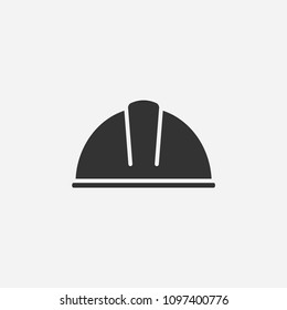 Worker hat icon illustration,vector construction sign symbol