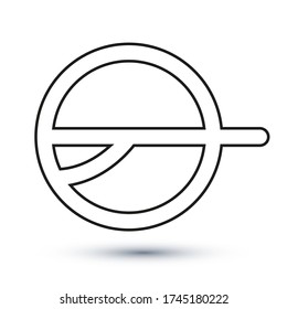 Worker head icon, outline vector sign, linear style pictogram isolated on white. Symbol, logo illustration. Editable stroke. Eps10 vector illustration.