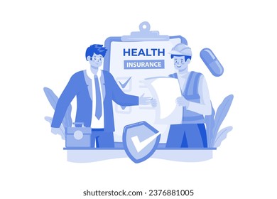 Worker Health Insurance covering employees' medical expenses