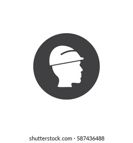 Worker with helm icon