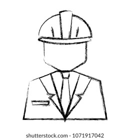 worker with helmet avatar