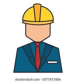 worker with helmet avatar