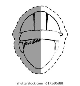 worker with helmet avatar