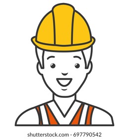 worker with helmet avatar