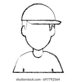 worker with helmet avatar