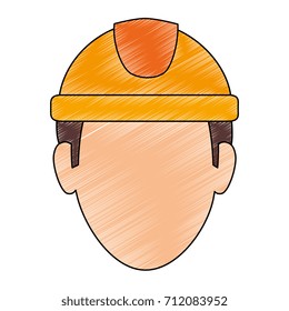 worker with helmet avatar