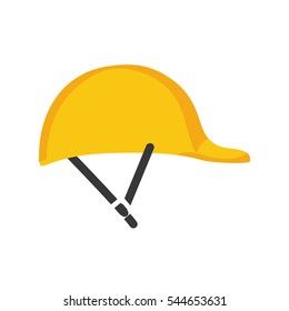 Worker helmet equipment icon vector illustration graphic design