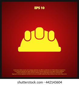 worker helmet icon