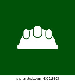 worker helmet icon. hard hat vector illustration