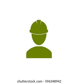 Worker, helmet, industry icon isolated