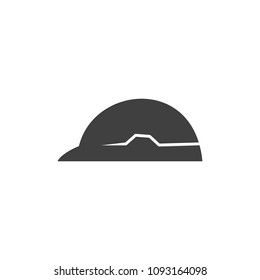 worker helmet, worker security filled vector icon. Modern simple isolated sign. Pixel perfect vector illustration for logo