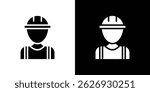 Worker icon concept, vector illustration