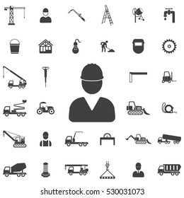 Worker Icon. Construction icons universal set for web and mobile