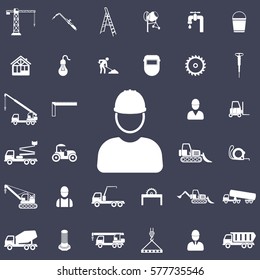 Worker Icon. Construction icons universal set for web and mobile