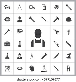 Worker Icon. Construction icons universal set for web and mobile
