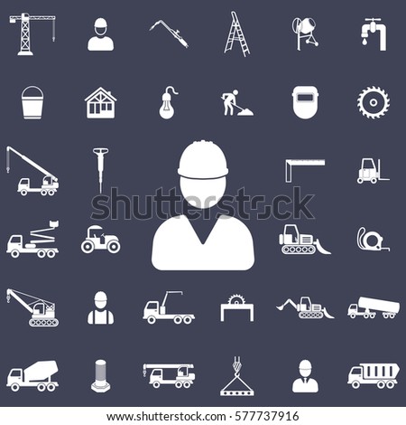 Worker Icon. Construction icons universal set for web and mobile