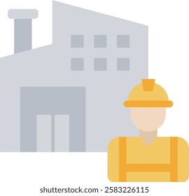Worker Icon Element For Design