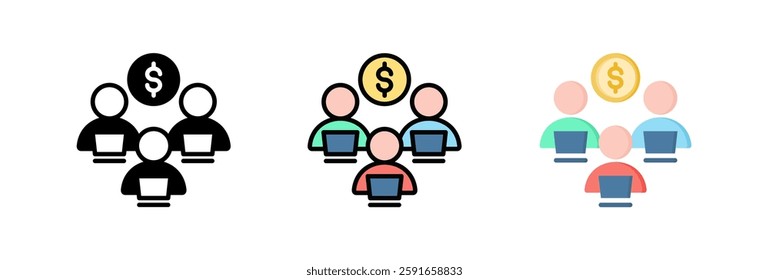 Worker Icon Element For Design