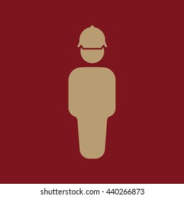 The worker icon. Engineer and repair, technician, builder symbol. Flat Vector illustration