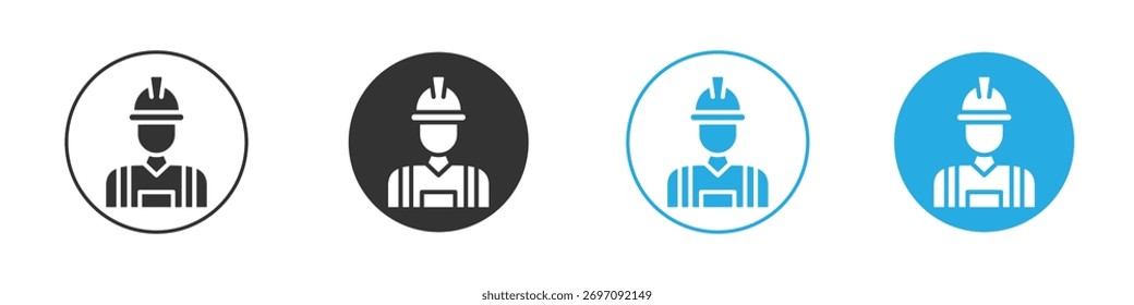Worker icon. Graphic icon design template