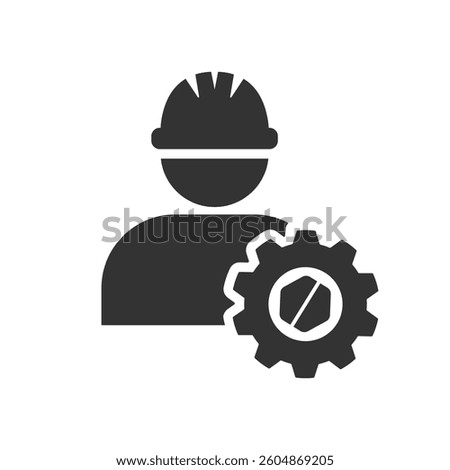 worker icon isolated on transparent background