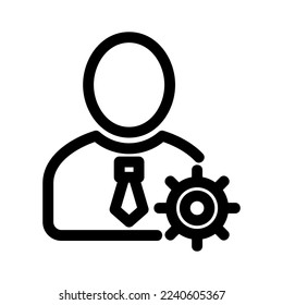 worker icon or logo isolated sign symbol vector illustration - high quality black style vector icons
